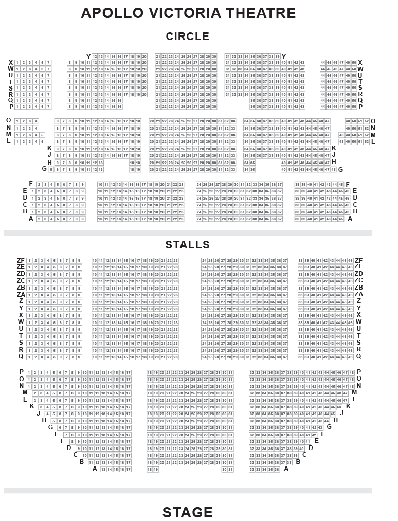 Apollo Seating Chart London