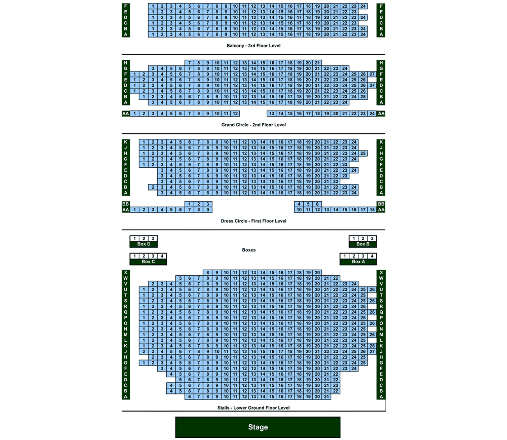 Novello Theatre Seating Chart